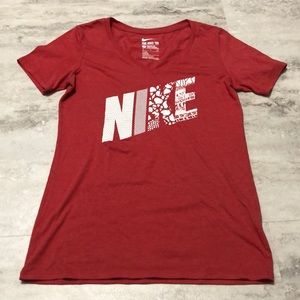 Red NIKE tee